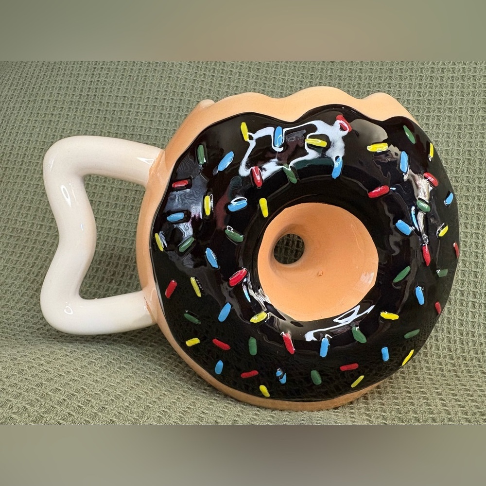 Donut Shaped Mug with Sprinkles